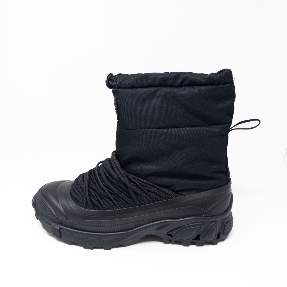 Burberry Arthur Puffy Boots Winter Snow Black Mens 42 EU 9 US 8 UK